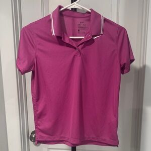 Nike Women's Magenta Button Down Shirt